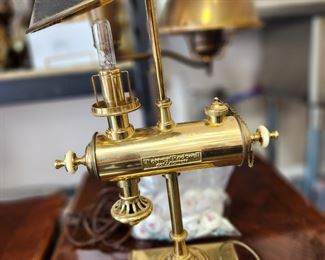 Norman Rockwell Collectors Addition. Lamp shar needs a little work, not bad or dinged up.