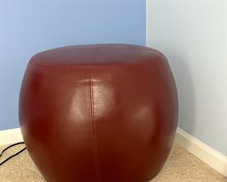 Leather Ottoman 