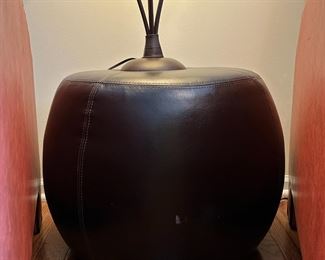 Leather Ottoman 