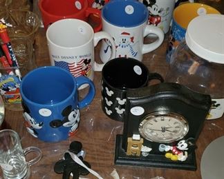 Mikey Mouse Trivet, Mickey Mouse Mugs, Mickey Mouse Clock