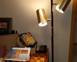 Mid-century Modern Lamp and side table