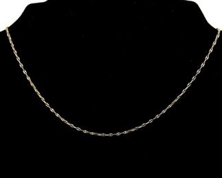 14k Gold Anchor Necklac