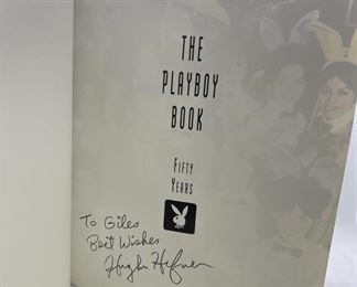 Signed Hugh Hefner Playboy