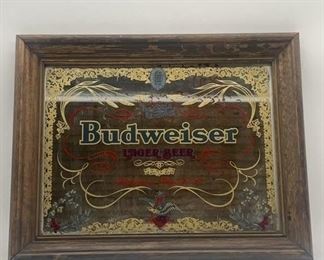 Vintage Budweiser Mirror