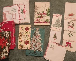 Vintage small towels and tablecloths