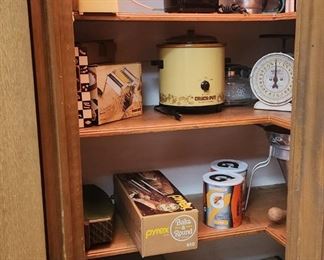 Crock pot along with pasta maker with westbend coffee maker and huge pot with cover