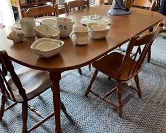 Dining table and chairs
