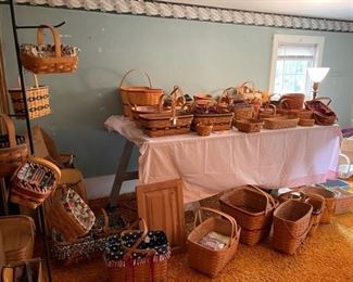 Longaberger Baskets, some new in boxes/originals