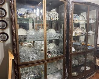 Two (2) Curios same both Heritage Cabinet Style 