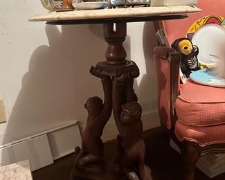 Monkey Marble Table 
