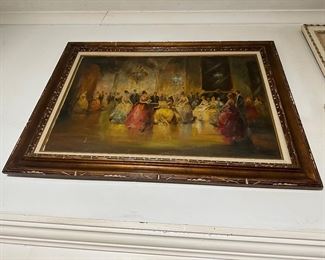 Antique French Oil paint 