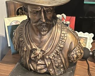 Antique Custer bronze bust museum piece