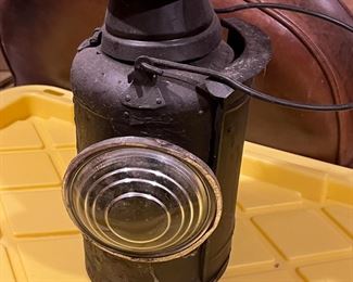 Antique railroad hand signal lamp (3 quantity)