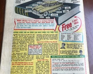 1952 Mad #1 10 cents - great condition for its age. No writing or missing pages. Minimal bug damage on edges (chewed paper). Intact.