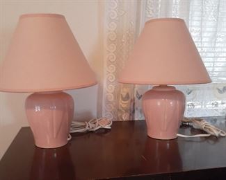 petite pink lamps