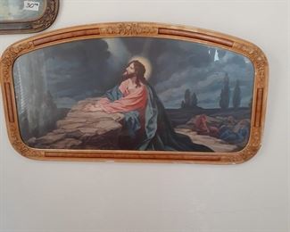 Large framed Religious  pictures and items
