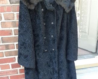 faux fur/curly yarn Coat  several more no photos