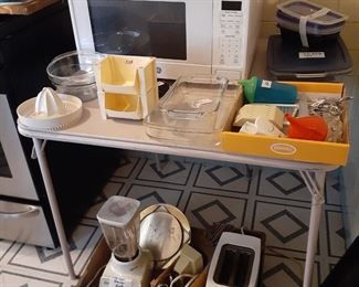 2 Microwaves  and misc appliances 