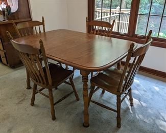 Dining table with chairs