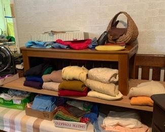 Sweaters, scarves, pajamas