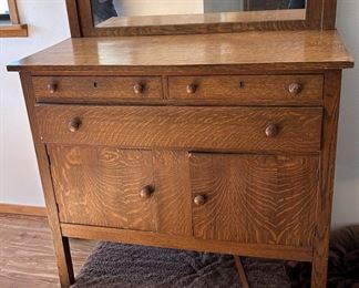 ANTIQUE OAK BUFFET