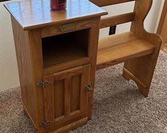 UNIQUE TELEPHONE BENCH/SIDE TABLE