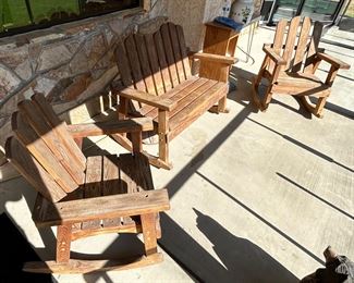 ADIRONDACK STYLE PATIO SET