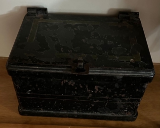 ANTIQUE STAGECOACH STRONG BOX
