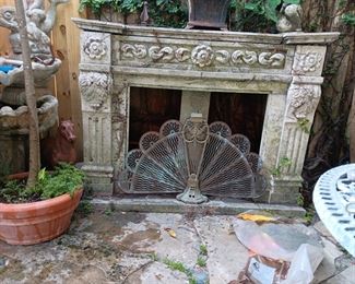 Fireplace accessories, etc.