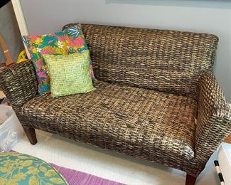 Wicker Love Seat