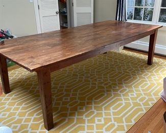 8'.8" Long x 47" Wide Farm Table