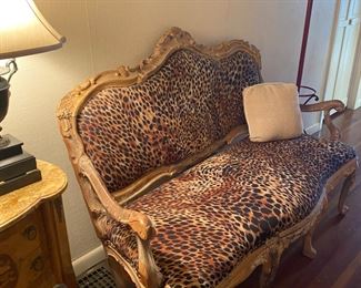 Antique Settee from Chicago Opera house