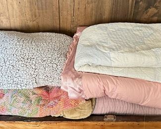 5 Bedspreads Including Anichini Jacquard, Donna Karan King Quilt & Fleece
Lot #: 179