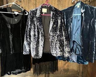 9 Velvet Jackets, Dresses & Tops: Sundance, Rebecca Taylor, Poetry, J. Crew, White Label & More, Sizes Vary
Lot #: 70