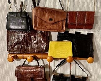 9 Alligator Bags, Genuine & Faux: Italian, Baraboux, Jigsaw, Mille & More
Lot #: 62