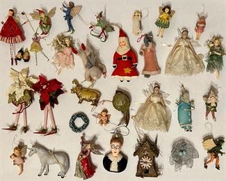 Over 30 Christmas Tree Ornaments, Some Vintage, Includes Ruth Bader Ginsburg
Lot #: 164