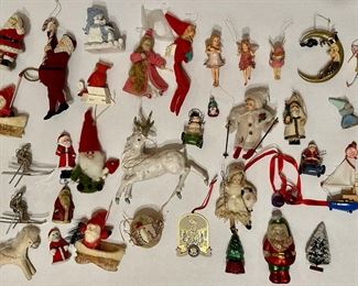 Over 30 Christmas Tree Ornaments, Some Vintage, Santas, Fairies & More
Lot #: 165