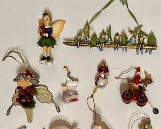 Over 30 Christmas Tree Ornaments, Some Vintage, Many Santas
Lot #: 133