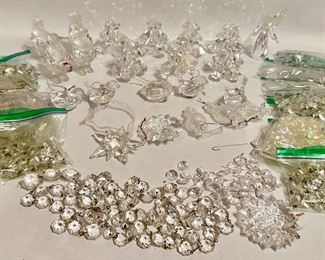 Crystal Christmas Trees, Santas, Angels, Hundreds Of Crystal Beads & Other Ornaments
Lot #: 134