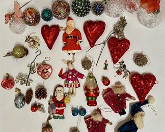 Over 30 Christmas Tree Ornaments, Some Vintage
Lot #: 136