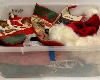 Large Bin Of Christmas Ornaments, Dolls, Wreaths & More, Some Vintage
Lot #: 168