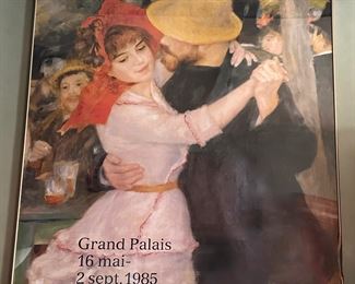 Large Pierre-Auguste Renoir Dance At Bougiva Framed Museum Poster, 1985
Lot #: 100