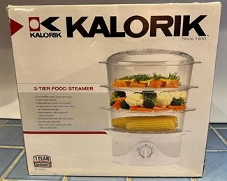 New In Box Kalorik 3 Tier Food Steamer
Lot #: 94