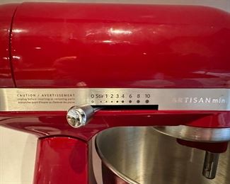 Kitchen Aid Mixer Artisan Mini With Attachments & Manual
Lot #: 46