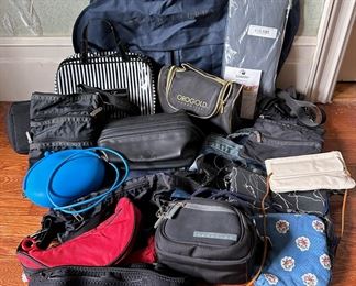 Over 15 Bags: Ralph Lauren Garment Bag, Saks 5th Avenue, Kenneth Cole, LeSportsac & More
Lot #: 110