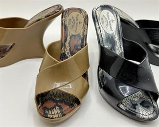 2 Pairs Vivienne Westwood Melissa High Heel Shoes Sandals: Size 8
Lot #: 25