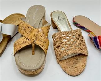 4 Pairs Sandals Shoes: Donald J. Pliner (8.5), J.Crew (8), Adrianna Papell (8.5) & Comfortiva (8)
Lot #: 63