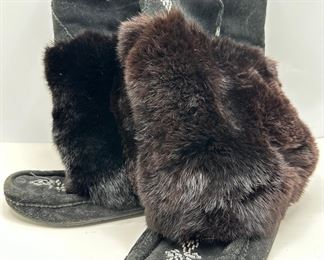Rabbit Fur Beaded Moccasin Boots Purchased In Switzerland
Lot #: 69