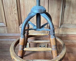 Antique Adjustable Height Solid Wood Stool
Lot #: 38