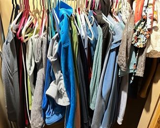 Women's Athletic Clothing, Some New With Tags: Juicy Couture, Nike, Alo Yoga, J. Crew, Lands End (Over 50)
Lot #: 81